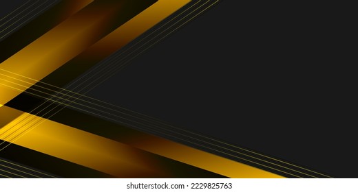 Futuristic yellow black background vector design
