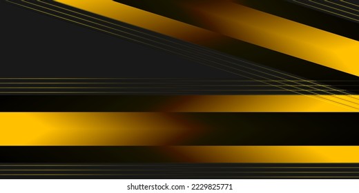 Futuristic yellow black background vector design