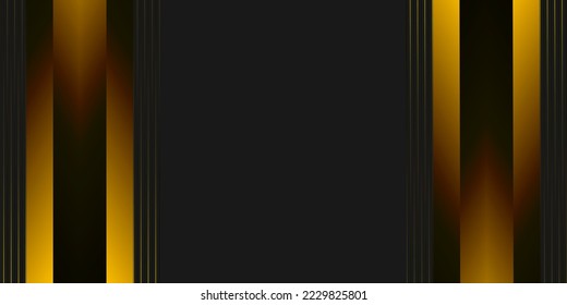 Futuristic yellow black background vector design