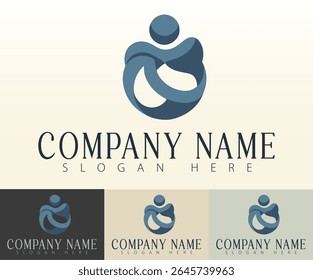 A futuristic yet simple business logo design.