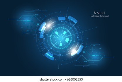 Futuristuc abstract background circle sci fi technology innovation concept