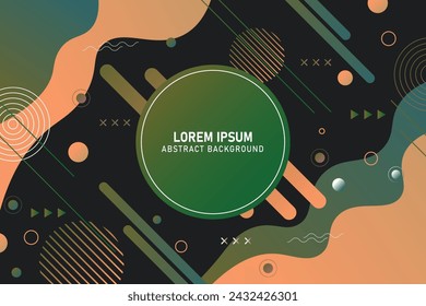 Fututristic modern gradient geometric background. Vector illustration. 