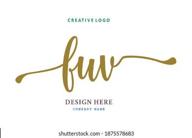 FUV lettering logo is simple, easy to understand and authoritative