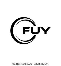FUY Logo Design, Inspiration for a Unique Identity. Modern Elegance and Creative Design. Watermark Your Success with the Striking this Logo.