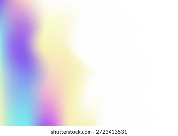 Unscharfer Hintergrund. Blauer Neongradient. Regenbogenlicht. Broschüre zur Metallgeometrie. Moderne Karte. Abstrakter Farbverlauf. Pop-Banner. Perlglanztextur. violetter, unscharfer Hintergrund