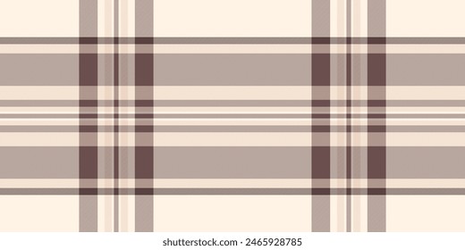 Fuzzy check textile tartan, invite seamless texture pattern. Summertime vector fabric plaid background in old lace and pastel color.