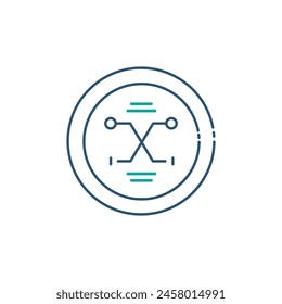 Fuzzy Logic Fuzzy Systems Vector Illustration Icon Design