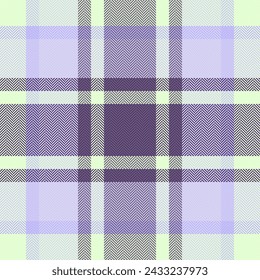 Fuzzy plaid tartan vector, usa fabric check background. Customized texture pattern textile seamless in light and pastel color.