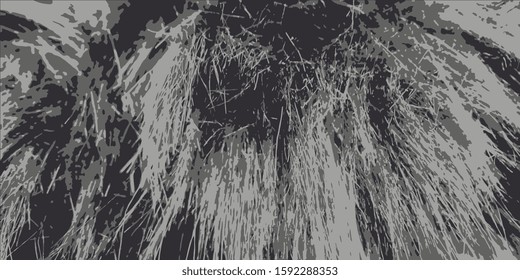 Fuzzy surface. Abstract vintage background. Creative vector background. Spotted textured background. Designer decorative cover. Vector graphics. Spots and blots. Obsolete surface