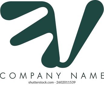 FV creative modern abstract letter logo vector design. Usable for your company or business and brand identity.