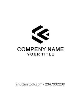 resumen del logotipo vectorial de letra fv