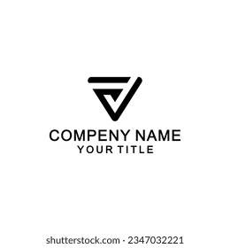 fv letter vector logo abstract