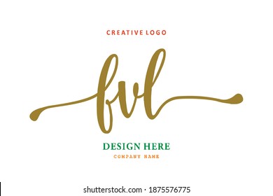 FV lettering logo is simple, easy to understand and authoritative