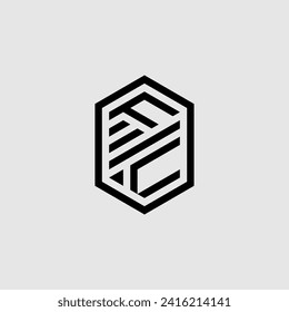 FV line geometric monogram with high quality professional design that will print well