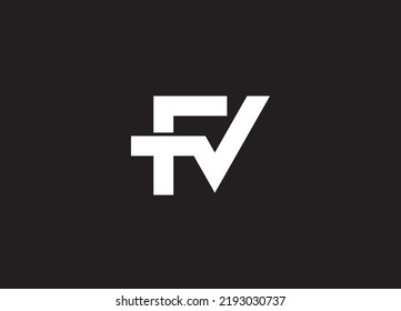 FV Logo Design, Creative Professional Trendy Letter Logo Design