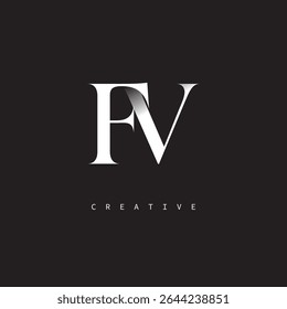 FV Monogram Logo Minimal Elegant Letter mark for Luxury, Fashion   Creative Brands	
