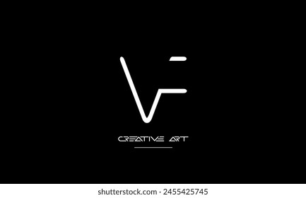 FV, VF, F, V abstract letters logo monogram