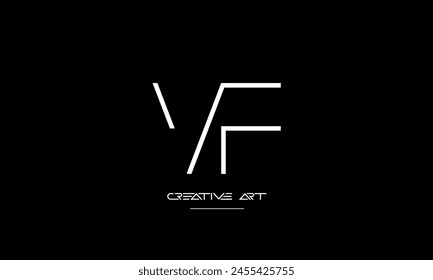 FV, VF, F, V letras abstractas logo monograma