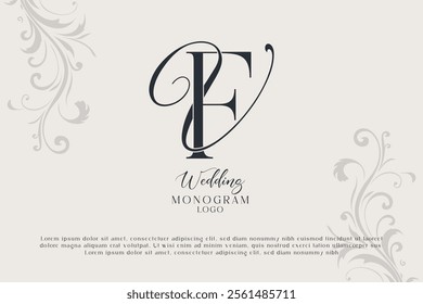 FV VF wedding monogram logo