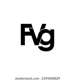 diseño inicial del logotipo del monograma del fvg