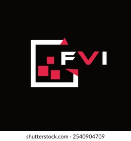 Logotipo de letra criativa minimalista. FVI vetor exclusivo iniciais alfabeto letra logotipo design 
