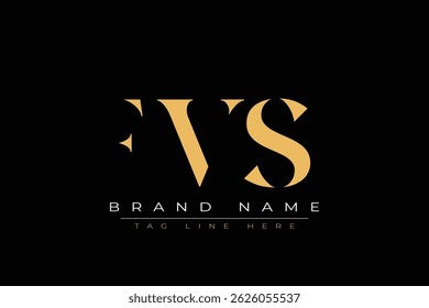 Logo-Design für abstrakte FVS-Buchstaben. Dieses Logo besteht aus drei abstrakten Buchstaben.