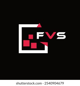 FVS creative minimalist letter logo. FVS unique vector initials alphabet letter logo design 
