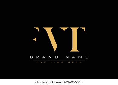 FVT abstract letter logo design. This logo is designed by three abstract letters.