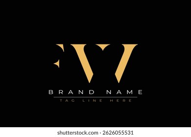 FVV abstract letter logo design. This logo is designed by three abstract letters.