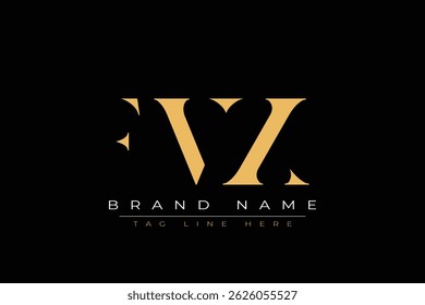 Projeto de logotipo de letra abstrata FVX. Este logotipo é desenhado por três letras abstratas.