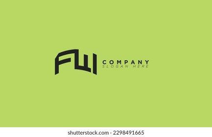 Letras alfabéticas FW Iniciales logotipo de monograma WF, F y W