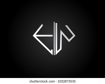 FW diamond shape silver color design