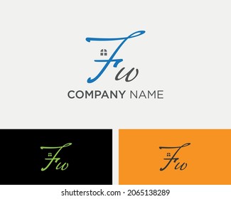 FW House Logo Design Template