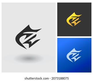 FW initial based Logo Design in Gradient Elegant variant Colors. Creative Modern company logo. Futuristic Letters Vector Icon Logo idea Illustration