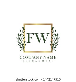 FW Initial beauty floral logo template