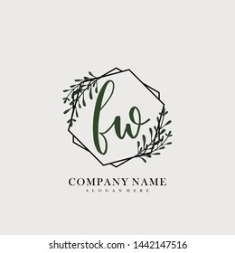 FW Initial beauty floral logo template