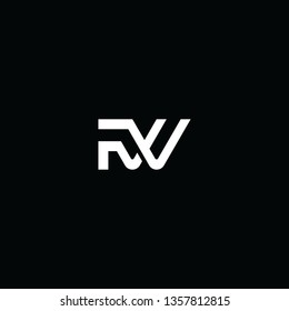 FW Letter Logo Template Vector
