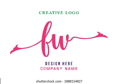 FW lettering logo is simple, easy to understand and authoritative
