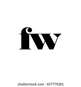 Fw Logo Stock Vector (Royalty Free) 653360437