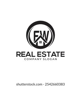 FW Real Estate Logo template