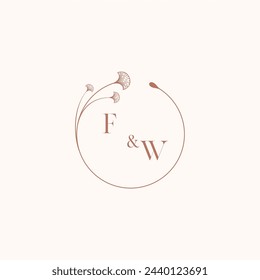 FW wedding monogram logo designideas as inspiration