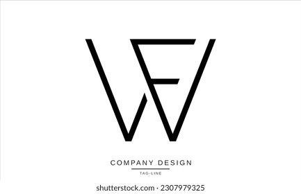 FW, WF, Abstract Letters Logo Monogram