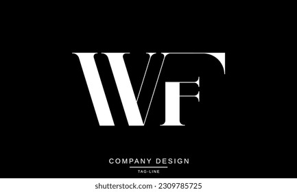 FW, WF, Abstract Letters Logo Monogram