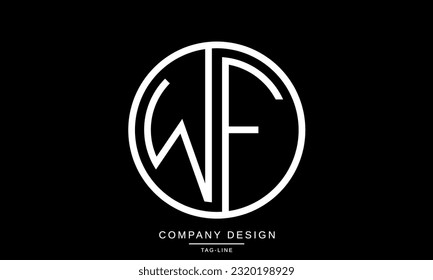 FW, WF, Abstract Letters Logo Monogram