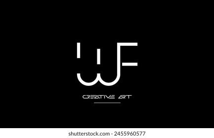 FW, WF, F, W abstract letters logo monogram