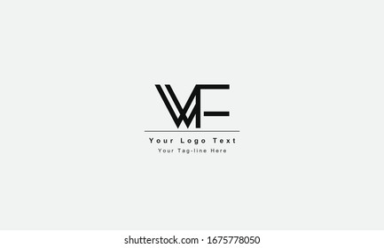FW or WF letter logo. Unique attractive creative modern initial FW WF F W initial based letter icon logo