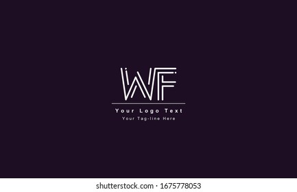 FW or WF letter logo. Unique attractive creative modern initial FW WF F W initial based letter icon logo