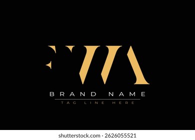 FWA abstract letter logo design. This logo is designed by three abstract letters.