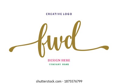 FWD lettering logo is simple, easy to understand and authoritative