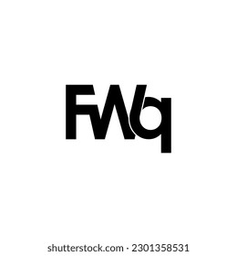 fwq typography letter monogram logo design